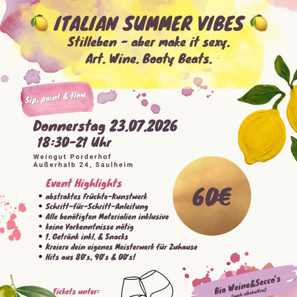 23.7.2026 GlowGrowArt Italian Summeri Vibes