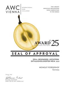 Zola. Besonders. Nüchtern. Entalkoholisierter Wein