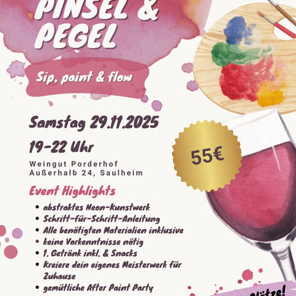 Pinsel und Pegel 29.11.2025 19-22Uhr