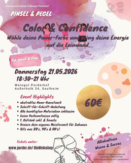 21.5.2026  "Color&Confidence" deine Powerfarbe und deine Energie auf einer Leinwand